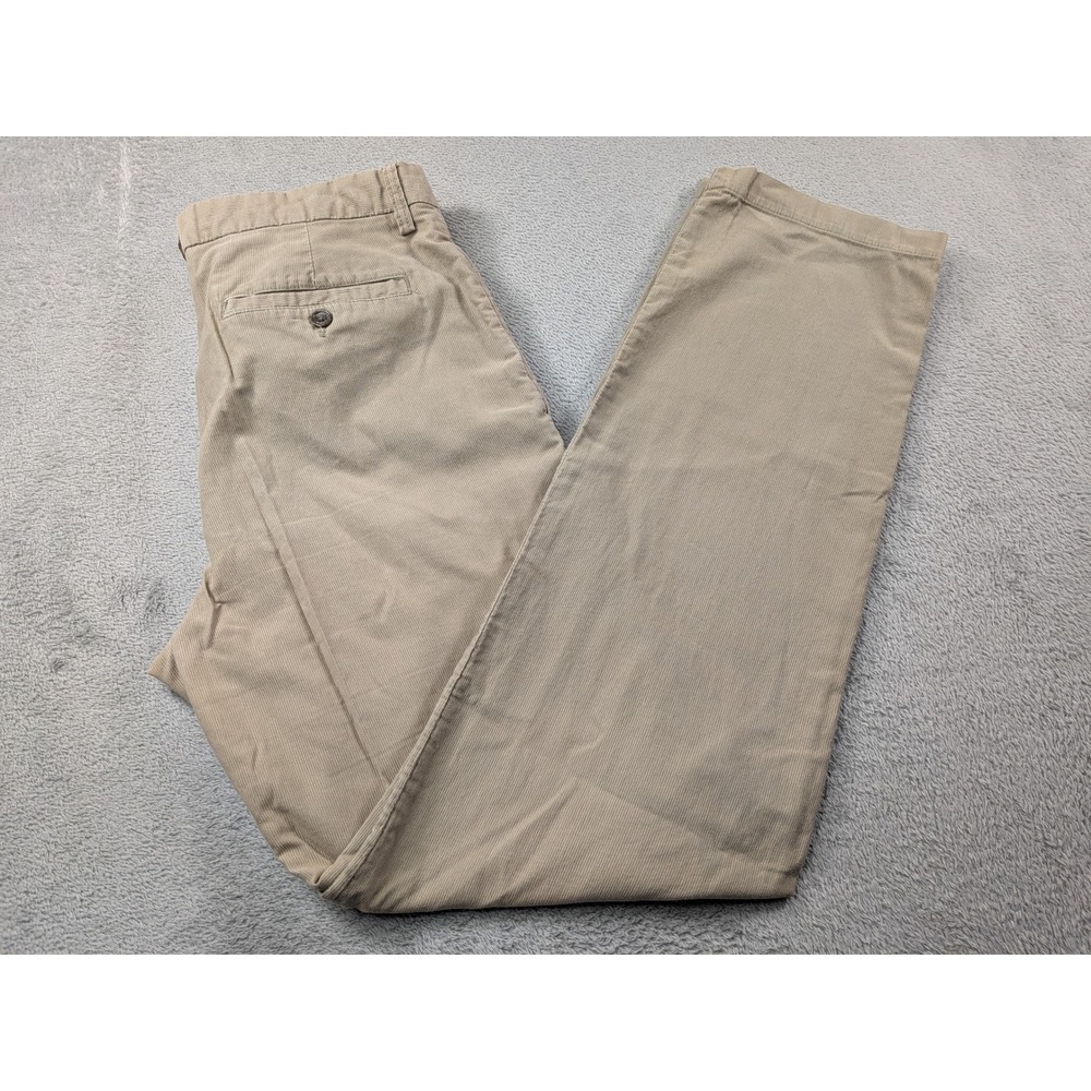 Banana Republic Mens Tan Khaki Corduroy Pants Straight Leg 34x34 661288 Fall-09